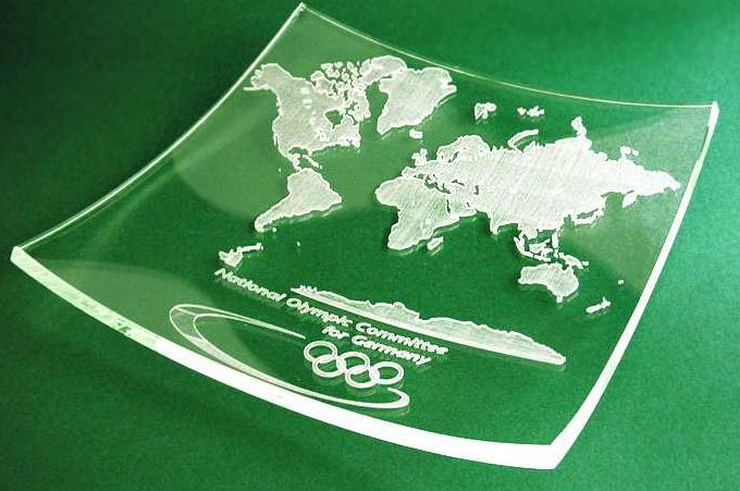 Glasschale mit Gravur Image